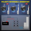 Picture of Nilight RET EXT Reverse Polarity Toggle Switch 2PCS On Off On DPDT 3 Position 12VDC Motor Control Power Jack Leveling Momentary DPDT 4Pin 20A Switch w/Jumper Wire for Tongue Trailer