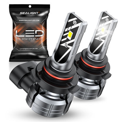 Picture of SEALIGHT 2024 Newest F1A 9006 LED Bulbs HB4 LED Fog Lights, 10000LM 600% Super Brightness, 6000K Cool White Fog Light Bulbs, Non-polarity, Pack of 2