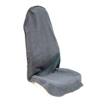 Picture of LoyaGour Car Seat Cover Protector Front Seats,for Gym Workout,Running,Swimming,Beach and Hiking,Waterproof Sweat Towel Bucket Seat Covers for Trucks SUV Jeep (Grey, 1Pcs)