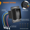 Picture of Nilight RV Electric Stabilizer Jack Switch Power Stabilizer Rocker Switch Extend Retract ON Off ON Momentary Waterproof Switch with Harness for RV Trailer Boat Truck Linear Actuator