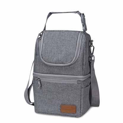 Picture of Momcozy Insulated Baby Bottle Bag, Multi-Function Breastmilk Cooler Bag, Fit as Wine Carrier or for Milk Bottles Like Dr. Brown, Comotomo, Philips, Nuk, Lansinoh, etc.
