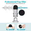 Picture of Foam Windscreen for Blue Yeti, Yeti Pro, MXL, Audio Technica and Other Large Microphones, Pop Filter Cover made from Quality Sponge Material by YOUSHARES (Black)