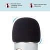 Picture of Foam Windscreen for Blue Yeti, Yeti Pro, MXL, Audio Technica and Other Large Microphones, Pop Filter Cover made from Quality Sponge Material by YOUSHARES (Black)