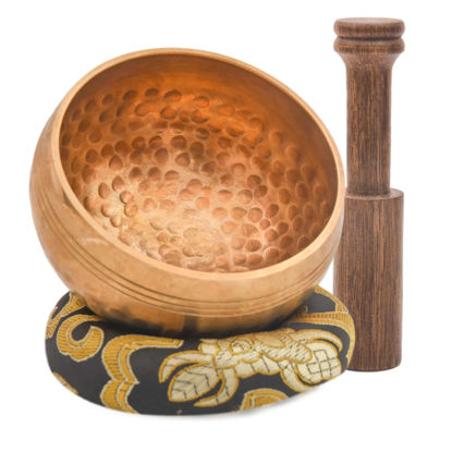 Picture of Harmonize Your Soul with our Exquisite 3.5” Tibetan Singing Bowl Set - Elevate Meditation with Included Cushion and Mallet - Experience Sound Bath Healing with Authentic Cuencos Tibetanos