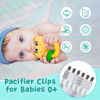 Picture of Babygoal Pacifier Clips, 6 Pack Pacifier Holder for Boys and Girls Fits for Most Pacifier Styles & Baby Toys and Baby Gift 6MP09