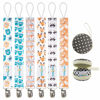 Picture of Babygoal Pacifier Clips, 6 Pack Pacifier Holder for Boys and Girls Fits Most Pacifier Styles &Teething Toys Pacifier Clips for Boys and Girls 6PBM01