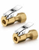 Picture of AstroAI 1 Pack Air Chuck, Heavy Duty Closed Flow Lock On Tire Chuck with Clip for Inflator Gauge Compressor Accessories, Yellow