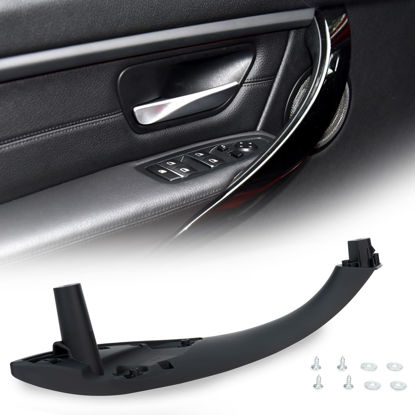 Picture of WEILEITE Front Left Driver Side Interior Inner Inside Door Pull Handle Grab Fit for BMW 320,328,330,335,M3 F30/F31/F34/F80 2012-2018 and 418,420,428,430,435,M4 F32/F33/F36/F82/F83 2014-2017