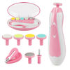 Picture of OTTOLIVES Baby Nail Trimmer Electric Newborn Toddler, Safe Baby Nail Clippers Set with Light and 6 Replacement Heads, Baby Nail File Trim Polish Toes Fingernails Care Infant Essentials (Pink)
