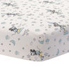 Picture of Lambs & Ivy Disney Baby Moonlight Mickey Mouse Fitted Crib Sheet - White