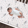 Picture of Lambs & Ivy Disney Baby Moonlight Mickey Mouse Fitted Crib Sheet - White