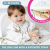 Picture of BIBaDO - Long Sleeve Baby Bibs - Babies & Toddlers 6-36 Months - Coverall Baby Led Weaning Bib - Easy Wipe, Soft & Waterproof