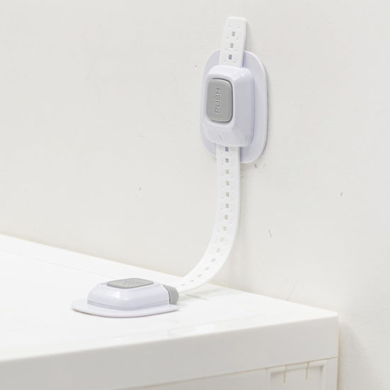 Picture of YEYA No Drill Anti tip Furniture Straps Wall Anchors for Baby proofing (2024 Upgraded 2P)