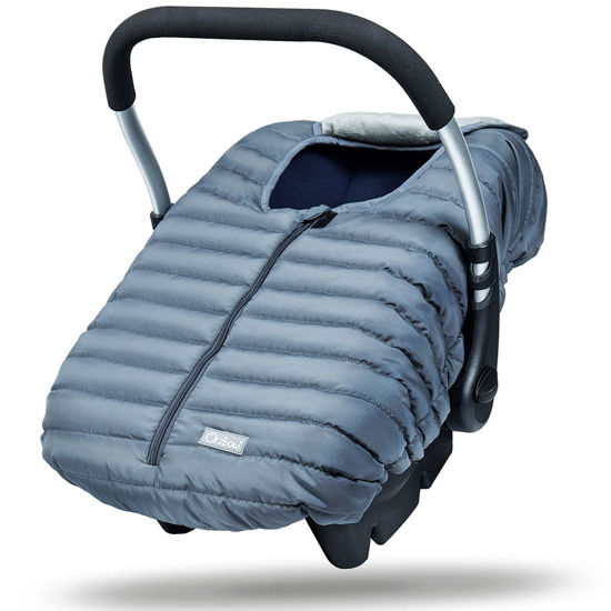 Picture of Orzbow Enfant Car Seat Covers - Cocoon Baby Cover for Boys & Girls, for Spring Autumn Winter, Breathable Windproof, Zipped Window, Universal Fit for Infant Car Seat (0-12M) (Gray)