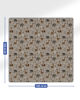 Picture of Blissful Diary Baby Splat Mat for Under High Chair, 50.4 x 50.4 Inch Wipeable Splash Mat, Waterproof and Washable, Anti-Slip Floor Protector, Elephant&Giraffe
