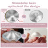Picture of Nisxabebe The Original Silver Nursing Cups-Nipple Shields for Breastfeeding Newborn-Breast Feeding Essentials Must Haves-Nipple Covers to Protect Nursing Nipples,Trilaminate 999 Silver,Regular Size