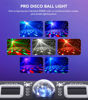 Picture of KeoBin DJ Lights for Parties, Pro 6 in 1 DMX & Sound Activated Laser Light Show Machine with Disco Ball Light, RGBW & UV Strobe Party Lights Indoor for Rave Club Dance Bar Gig DJ Lighting
