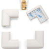 Picture of Roving Cove Corner Protector for Baby (4 Large Corners), Hefty-Fit Heavy-Duty Soft Rubber Foam Furniture Corner Bumper Guards, 3M Adhesive Pre-Taped, Oyster White (Off White)