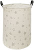 Picture of HUAYEE Gray Star Laundry Basket Cloth Hamper Multipurpose Storage Bin Canvas Material Water-proof Organization Basket for Toys Laundry Hamper (Gray star)