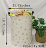 Picture of HUAYEE Gray Star Laundry Basket Cloth Hamper Multipurpose Storage Bin Canvas Material Water-proof Organization Basket for Toys Laundry Hamper (Gray star)