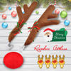 Picture of Angooni Christmas Reindeer Antlers & Nose for Car Auto Decoration, Cute Rudolph Reindeer Jingle Bell Added to Holiday Spirit(Large Size)