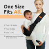 Picture of Baby Sling Carrier Newborn to Toddler Sling Adjustable Baby Wraps Carrier Baby Hip Seat Carrier One Shoulder Labor-Saving Baby Holder Carrier Carrying 10-30 lbs(Black Sailboat)