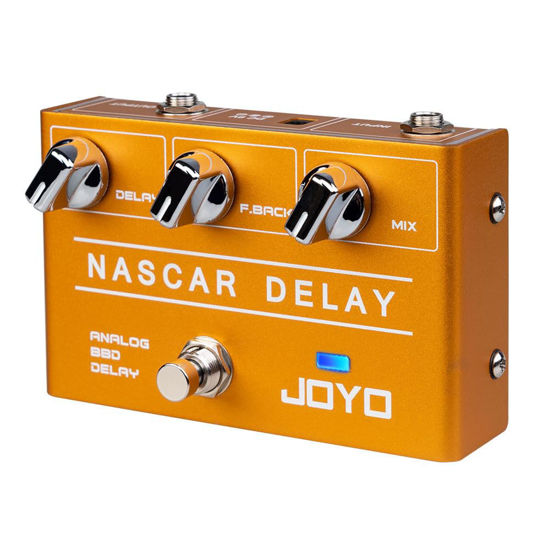 Picture of JOYO Analog Delay Effect Pedal R Series Vintage Warm Natural Sound for Sentimental Electric Guitar Solo (Nasscar R-10)