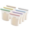 Picture of Nuliie 7 Pcs Silicone Breastmilk Storage Bags Reusable, 8oz/240ml Double Leak-Proof Breastmilk Freezer Bags, BPA Free Self-Standing Milk Bags for Breastfeeding, Baby Food Pouches