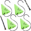 Picture of 4 Pcs Clarinet Swab Cloth Clarinet Cleaner Clarinet Cleaning Cloth Swab for Inside Tube Suitable Clarinet Piccolo Flute Sax Saxophone (Green)