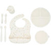 Picture of WeeSprout Baby Led Weaning Bundle, Silicone Suction Bowl, Spoons, Bib & Cup, Develops Self Feeding Skills, Dishwasher Safe (Confetti)