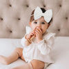 Picture of YanJie Baby Girls Nylon Headbands Newborn Bows Handmade Hair Bows Hairbands Hair Accessories for Newborn Infant Toddlers Kids (4.5bow 12colors)
