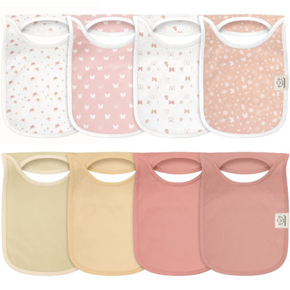 Picture of 8-Pack Baby Bibs for Boys, Girls - Pullover Bibs for Baby Girl, Baby Boy, Baby Girl Bib, Baby Boy Bibs, Baby Bandana Bibs,Baby Bibs for Drooling and Teething,Infant Bibs,Newborn (Butterflies)