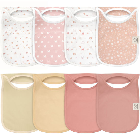 Picture of 8-Pack Baby Bibs for Boys, Girls - Pullover Bibs for Baby Girl, Baby Boy, Baby Girl Bib, Baby Boy Bibs, Baby Bandana Bibs,Baby Bibs for Drooling and Teething,Infant Bibs,Newborn (Butterflies)