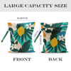 Picture of zcyxuuw , Wet Dry Bag, for Swimsuit, Travel, Beach, Pool, Stroller, Diapers, Dirty Yoga Gym Clothes, Makeup Bag, Waterproof Tropical Palm Leaves Decor Jungle Palm Leaf Favors