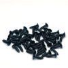 Picture of harpfeas 3MM Electric Guitar Bass Pickguard Screws Pick Guards Scratch Plate Mounting Screws for Fender Strat ST Tele TL Stratocaster Telecaster Gibson LP Les Paul SG Guitar Pack of 50 (Black)