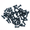 Picture of harpfeas 3MM Electric Guitar Bass Pickguard Screws Pick Guards Scratch Plate Mounting Screws for Fender Strat ST Tele TL Stratocaster Telecaster Gibson LP Les Paul SG Guitar Pack of 50 (Black)