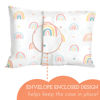Picture of Little Sleepy Head Toddler Pillowcase, 100% Cotton & Hypoallergenic Pillow Case for Toddler Pillow, Snug Fit Envelope Pillowcase, 13x18 Pillowcase, Pilllow Sold Separately (Rainbows)