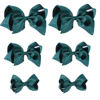 Picture of Hunter Green Bows for Girls,6PCS Hand-made Grosgrain Ribbon Hair Bows Alligator Clips Hair Accessories for Little Teen Toddler Girls Kids (Hunter Green)