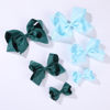 Picture of Hunter Green Bows for Girls,6PCS Hand-made Grosgrain Ribbon Hair Bows Alligator Clips Hair Accessories for Little Teen Toddler Girls Kids (Hunter Green)
