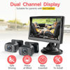 Picture of Itomoro Baby Car Camera, Dual Channel 5 inch Display with 2 IR Night Vision Camera, Easily Install Baby Car Mirror 1080P Clear Car Baby Camera for Rear Facing Seat Backseat ACZ403