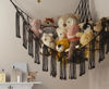 Picture of RelaxScene Macrame Stuffed Animal Hammock Corner with LED Light - Black Toy Storage Hammock Plushie Net Organizer Display - Teddy Bear Stuffy Hammock - Boy Bedroom Decor Cool