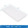 Picture of Nap Mat Sheet 2 Pack, 24" x 48" x 4" Fitted Elastic Corners Preschool Day Care Rest Nap Mat Cover, Soft & Breathable Baby Sheets for Regalo My Cot Portable Toddler Bed and Joovy Travel Cot, White