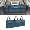 Picture of Car Trunk Organizer and Storage, Backseat Hanging Organizer for SUV, Truck, MPV, Waterproof, Collapsible Cargo Storage Bag with 4 Pockets, Car Accessories for Men and Women (Blue)