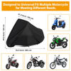 Picture of Motorcycle Cover All Season Universal Weather Waterproof Motorbike Cover with Lock-Holes & Storage Bag XXL Motorcycles Vehicle Cover for Harley Davidson, Honda, Suzuki, Kawasaki, Yamaha