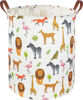 Picture of CLOCOR Kids Laundry Basket,Nursery Baby Hamper,Toy Storage Bin with handles for Boys and Girls,Safari Room Decor,Waterproof Storage Basket(Jungle Animals)
