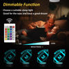 Picture of 3D Football Michigan Night Light, Football Gifts, 3D Illusion Lamp for Boys Gift 16 Changing Color Remote Control Kids Room Lighting Ball Decor (Michigan Multicoloured)