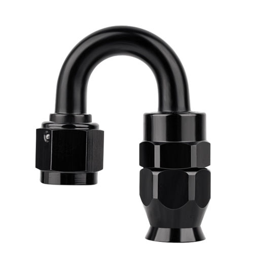 Picture of EVIL ENERGY 8AN PTFE Hose End Fitting 180 Degree Black for PTFE Hose Only