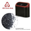 Picture of Ginsco 2 Pack Mini Car Trash Can with Lid, Small Car Garbage Can, Cute Leakproof ABS Car Trash Bin, Car Accessories for Interior, Garbage Bin for Car, Home, Office with 120pcs Trash Bags Black/Red