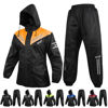 Picture of BYKR Waterproof Outdoor Motorcycle Rain Suits for Men & Women Cycling 2-Piece Breathable & Windproof Wet Weather Protection Motocross Rain Gear Reflective Rainwear All Sports Riding Rainsuit OrangeL