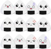 Picture of Dulphee Thin Guitar Picks, Ukulele Picks White Sushi Rice Balls Pattern Picks Classical Triangle 0.46mm Light Guitar Plectrums 12 Pack for Bass, Acoustic & Electric Guitars